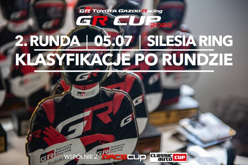 Klasyfikacje TOYOTA GR CUP 2025 po 2. rundzie na Torze Silesia Ring